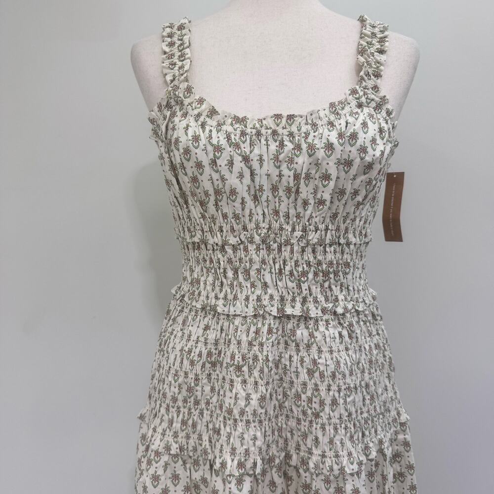 NWT Few Moda o.p.t Freya Cotton Dress Smocked Waist Cottagecore Milkmaid size M - Picture 4 of 12